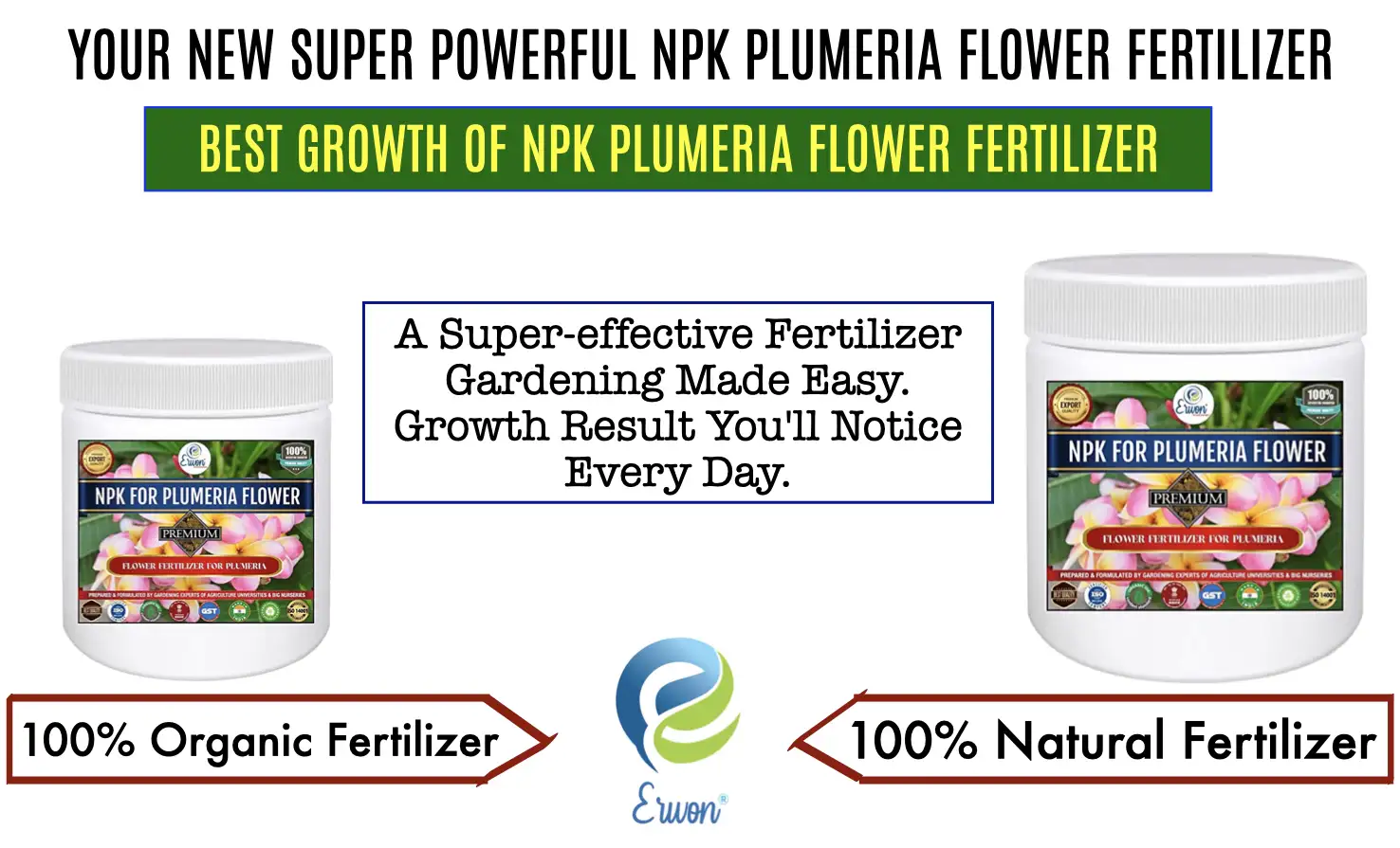 Erwon NPK Plumeria Flower Fertilizer