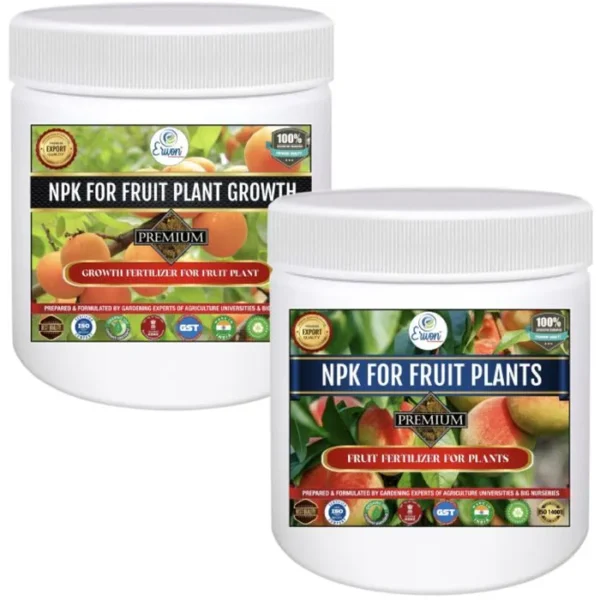 NPK Kit for Fruits Plant (Fruit 200gm + Growth 200 gm) Fertilizer From Sansar Green