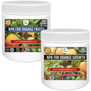 NPK Kit for Orange Plant (Fruit 200gm + Growth 200 gm) Fertilizer From Sansar Green