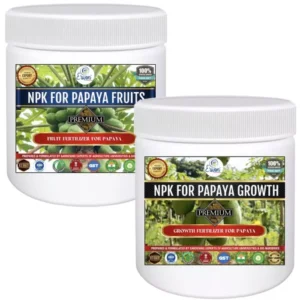 NPK Kit for Papaya Plant (Fruit 200gm + Growth 200 gm) fertilizer From Sansar Green