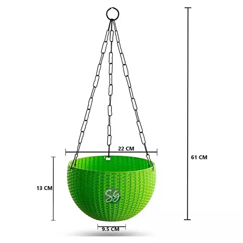 Sansar Green Beautiful Round Hanging Flower Pot From Sansar Green
